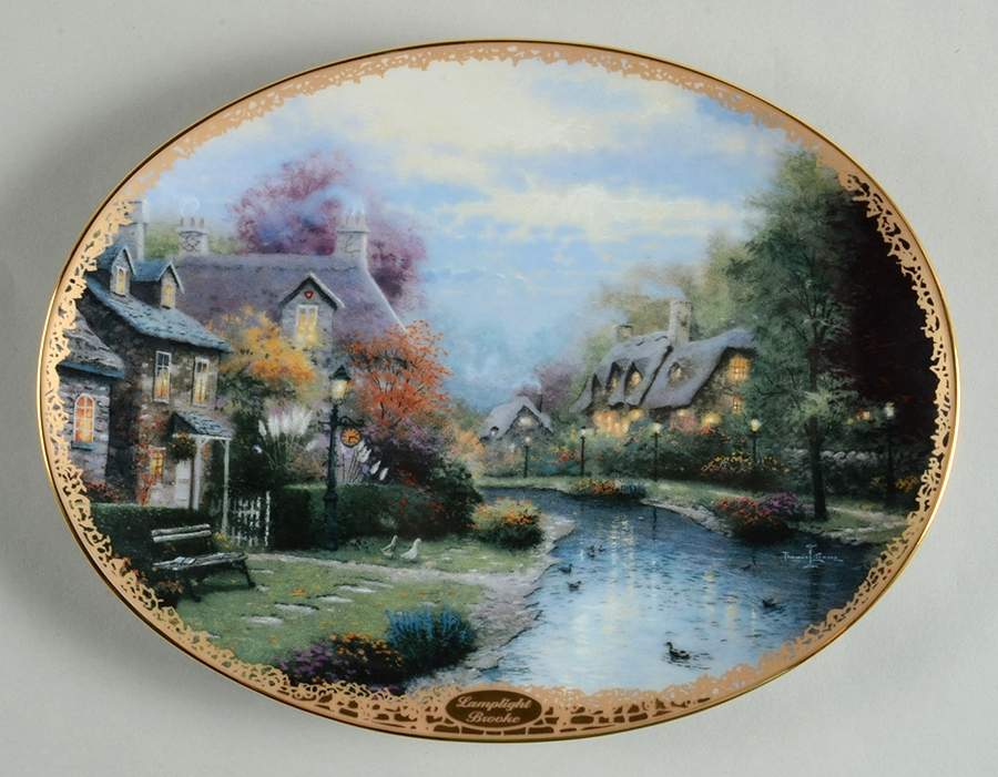 Lamplight Village-Oval Lamplight Brooke - No Box by Bradford Exchange-1