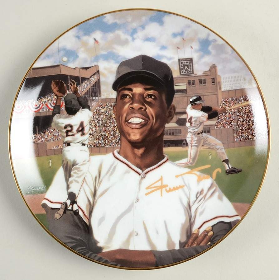 Superstars of Baseball Willie "Say Hey" Mays - No Box by Bradford Exchange-1