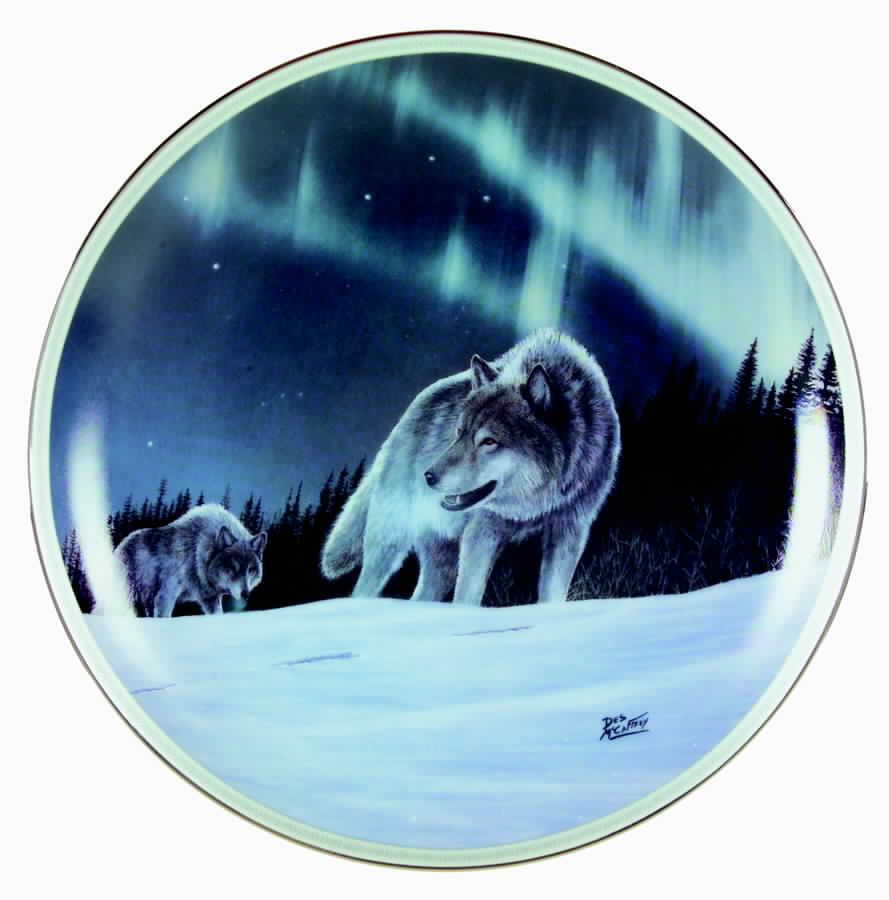 Under the Northern Lights Monarchs Light - No Box by Bradford Exchange-1