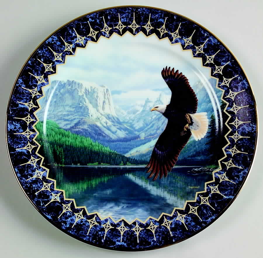 Where Eagles Soar On Freedoms Wing - No Box by Bradford Exchange-1