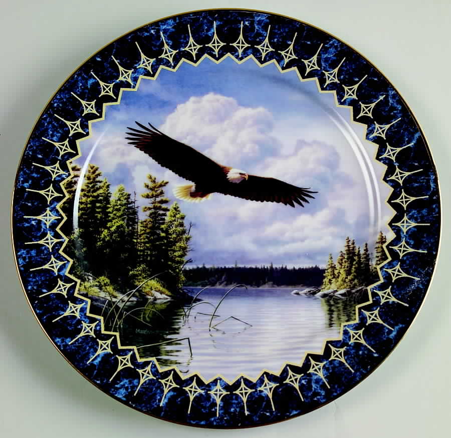 Where Eagles Soar Splendor In Flight - No Box by Bradford Exchange-1