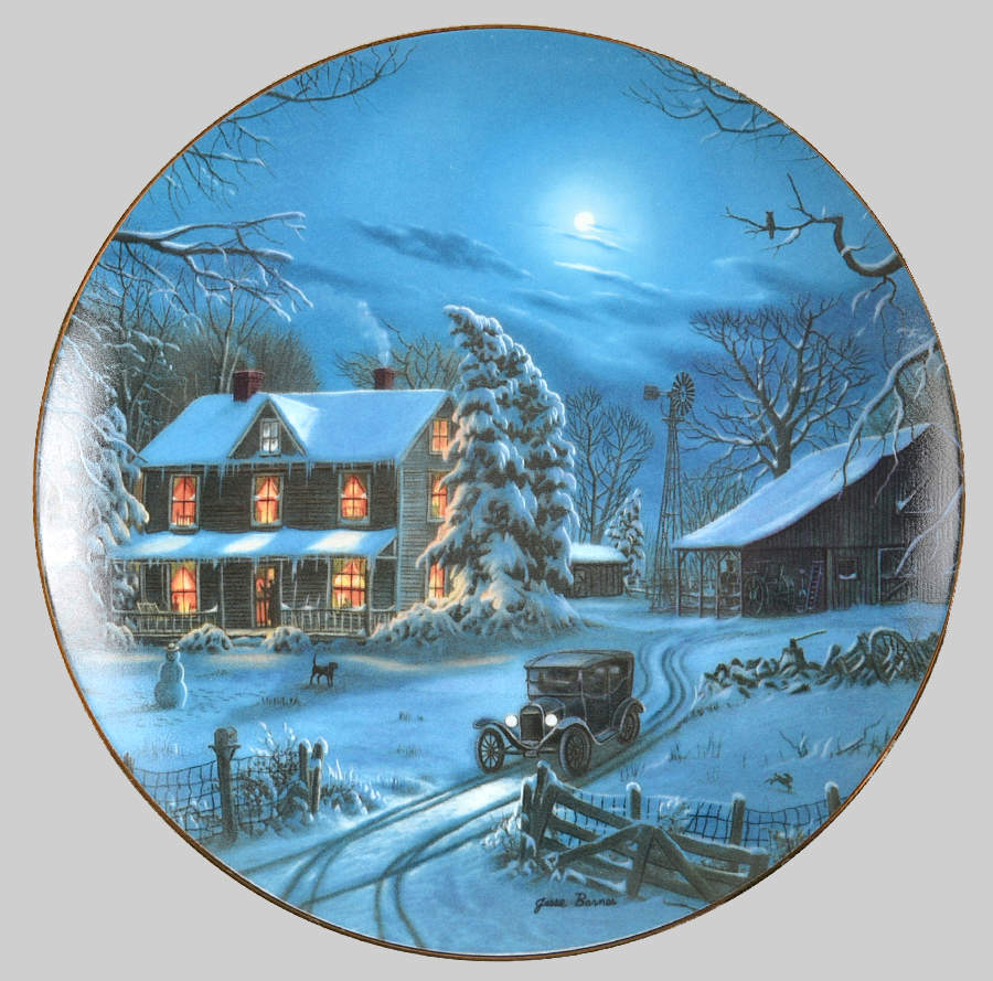 When Hearts Come Home Grandpa's Farm - No Box by Bradford Exchange-1