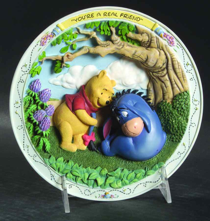 Winnie The Pooh 3-D You're A Real Friend - No Box by Bradford Exchange-1