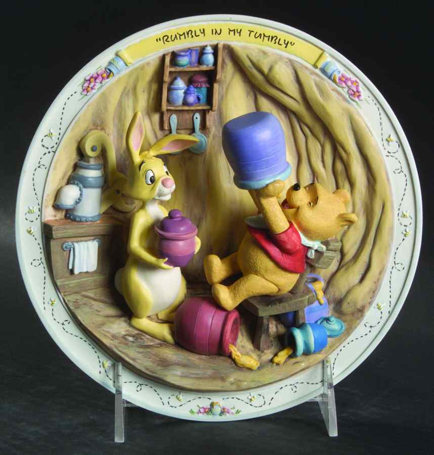 Winnie The Pooh 3-D Rumbly In My Tummy - No Box by Bradford Exchange-1