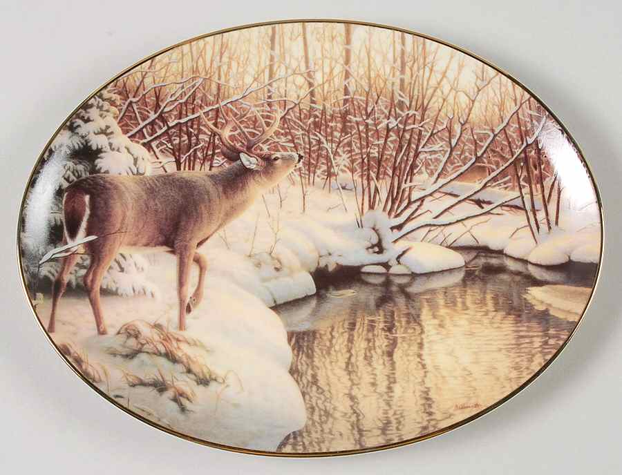 Woodland Tranquility Twilight Approach - No Box by Bradford Exchange-1