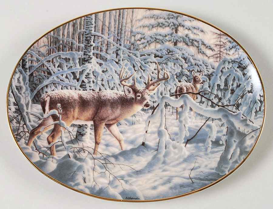 Woodland Tranquility Snowy Veil - No Box by Bradford Exchange-1