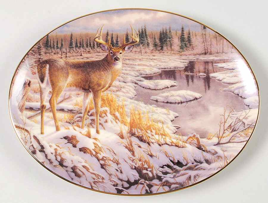 Woodland Tranquility River Reflections - No Box by Bradford Exchange-1