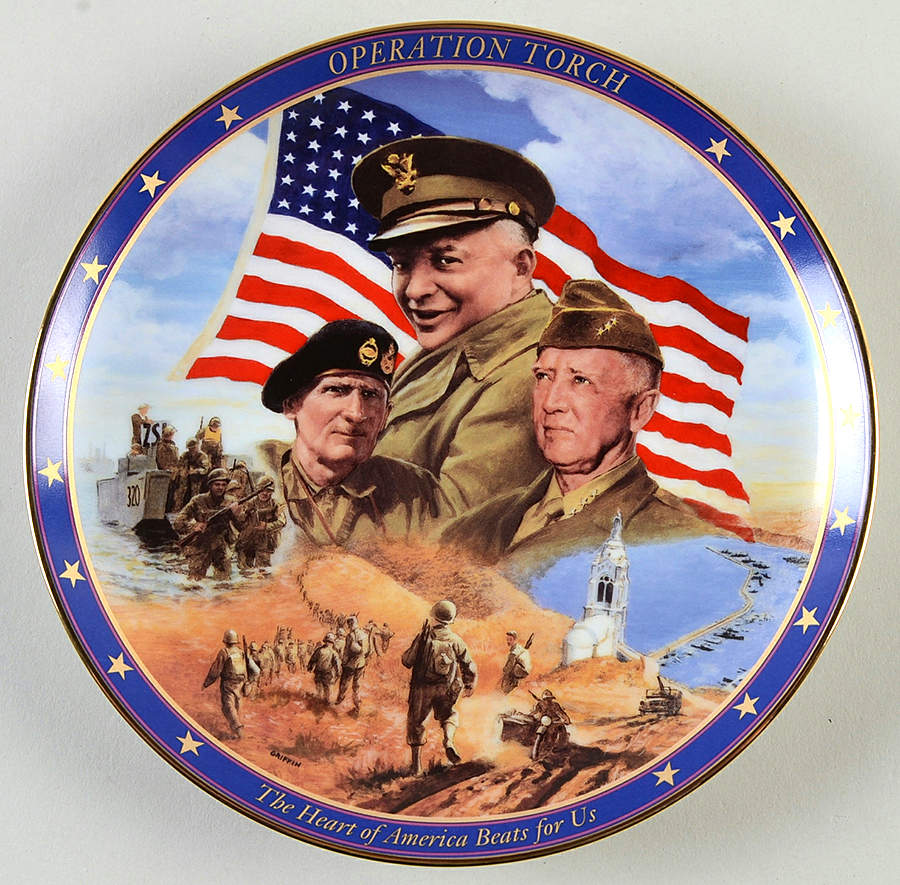 World War 2: A Remembrance Operation Torch - No Box by Bradford Exchange-1