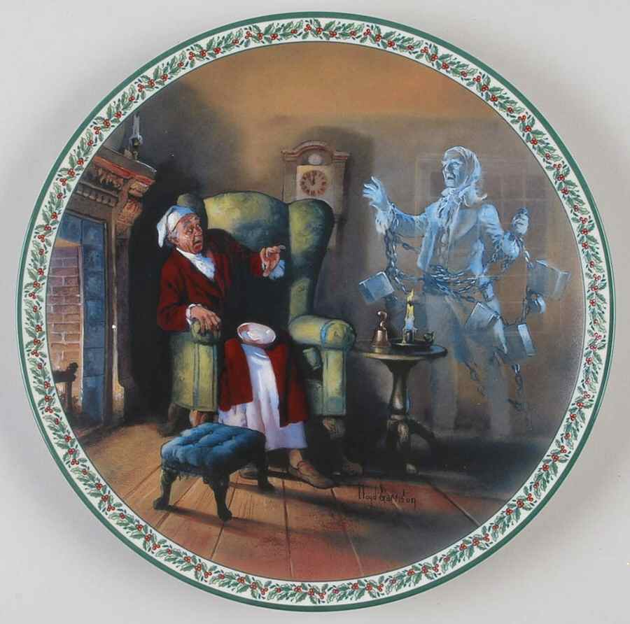 A Christmas Carol A Visit From Marley's Ghost - No Box by Bradford Exchange-1