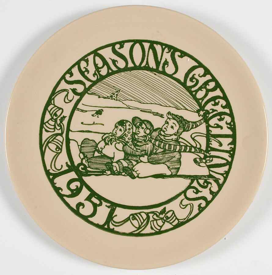 Christmas Season's Greetings - No Box by Buffalo Pottery-1