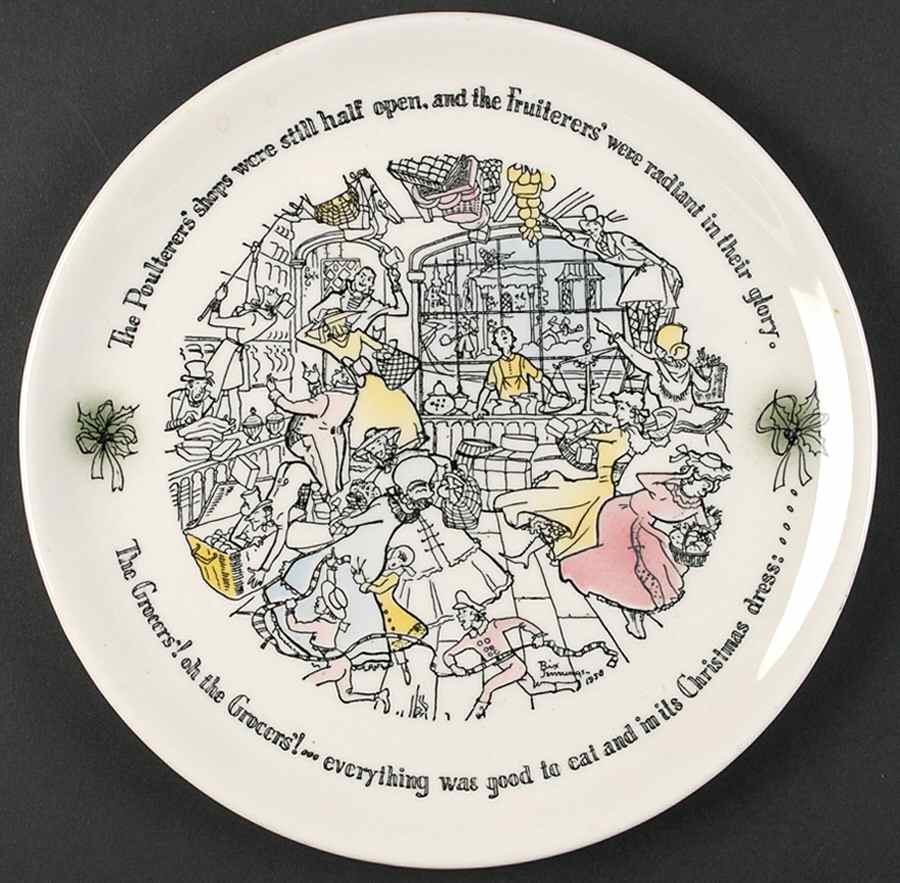 Christmas The Poulterer's Were Still Half Open - No Box by Buffalo Pottery-1