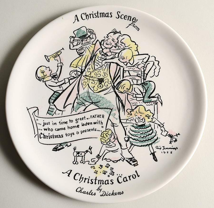 Christmas A Christmas Scene - No Box by Buffalo Pottery-1