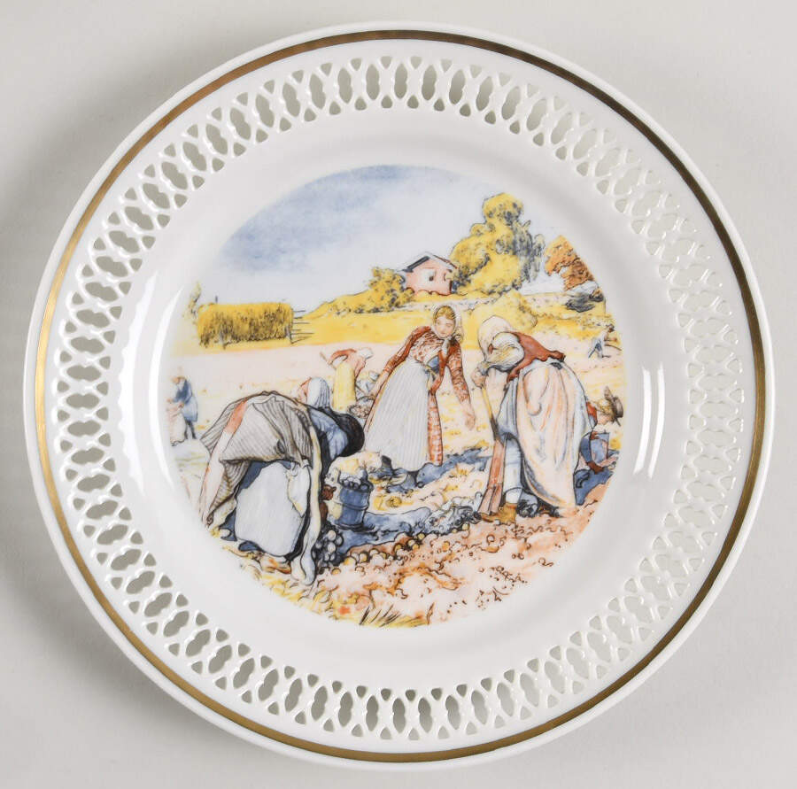 Carl Larsson Giftware Potato Harvest - No Box by Bing & Grondahl-1