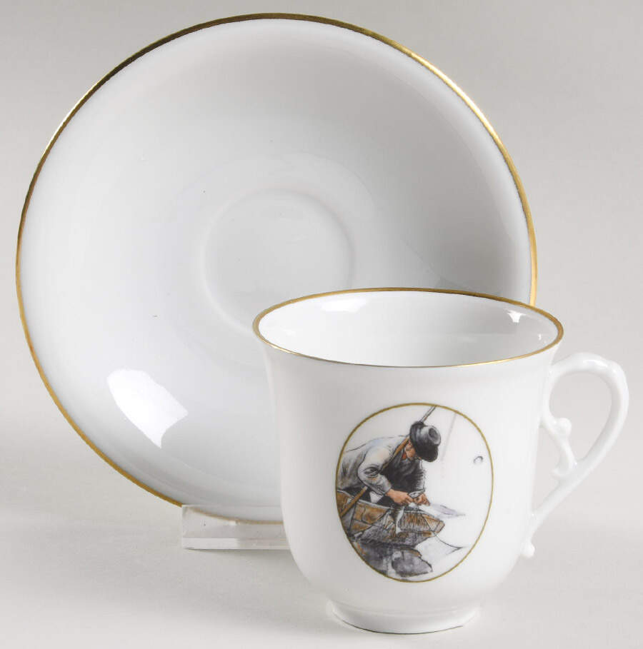 Carl Larsson Giftware Fishing - No Box by Bing & Grondahl-1