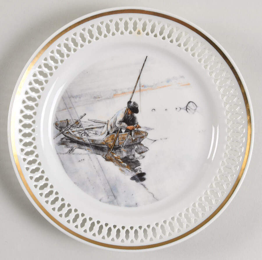 Carl Larsson Giftware Fishing - No Box by Bing & Grondahl-1