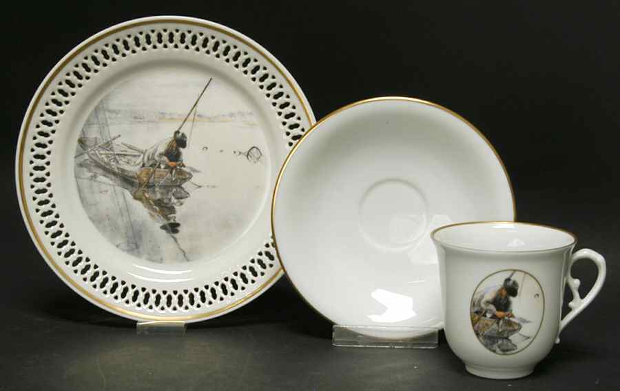 Carl Larsson Giftware Fishing - Boxed by Bing & Grondahl-1