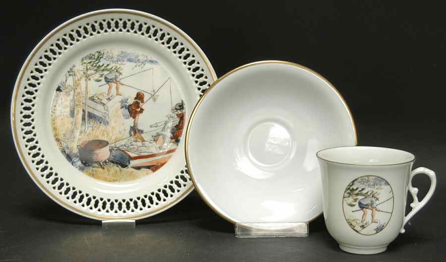 Carl Larsson Giftware Crayfishing - Boxed by Bing & Grondahl-1