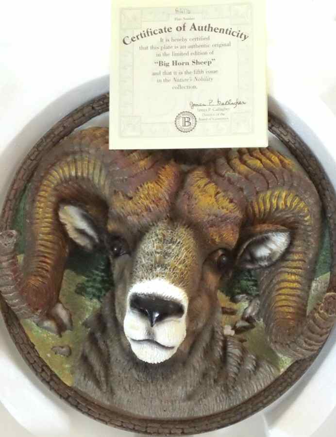 Natures Nobility Big Horn Sheep - No Box by Bradford Exchange-1