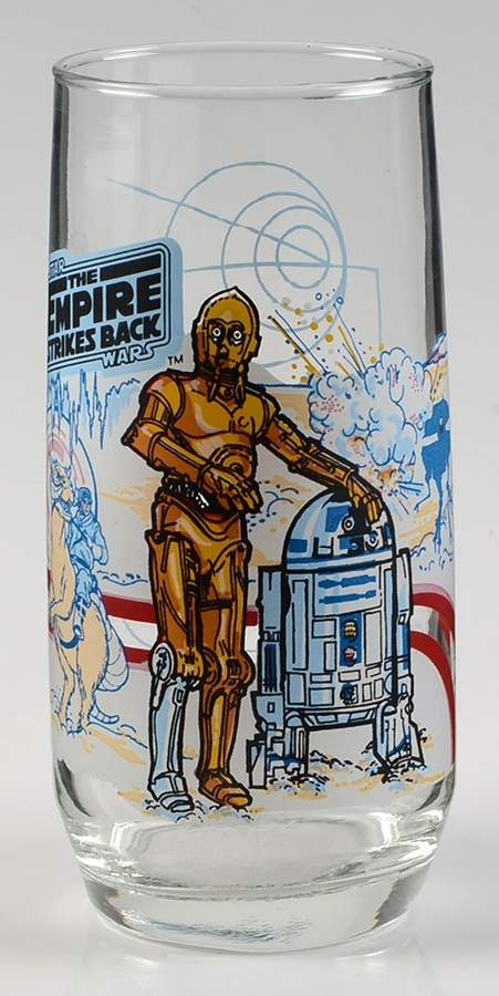 Empire Strikes Back Glassware R2-D2 & C-3po - No Box by Burger King-1