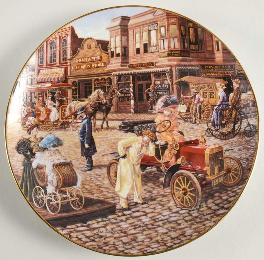 Bygone Days Main Street Splendor - No Box by Bradford Exchange-1
