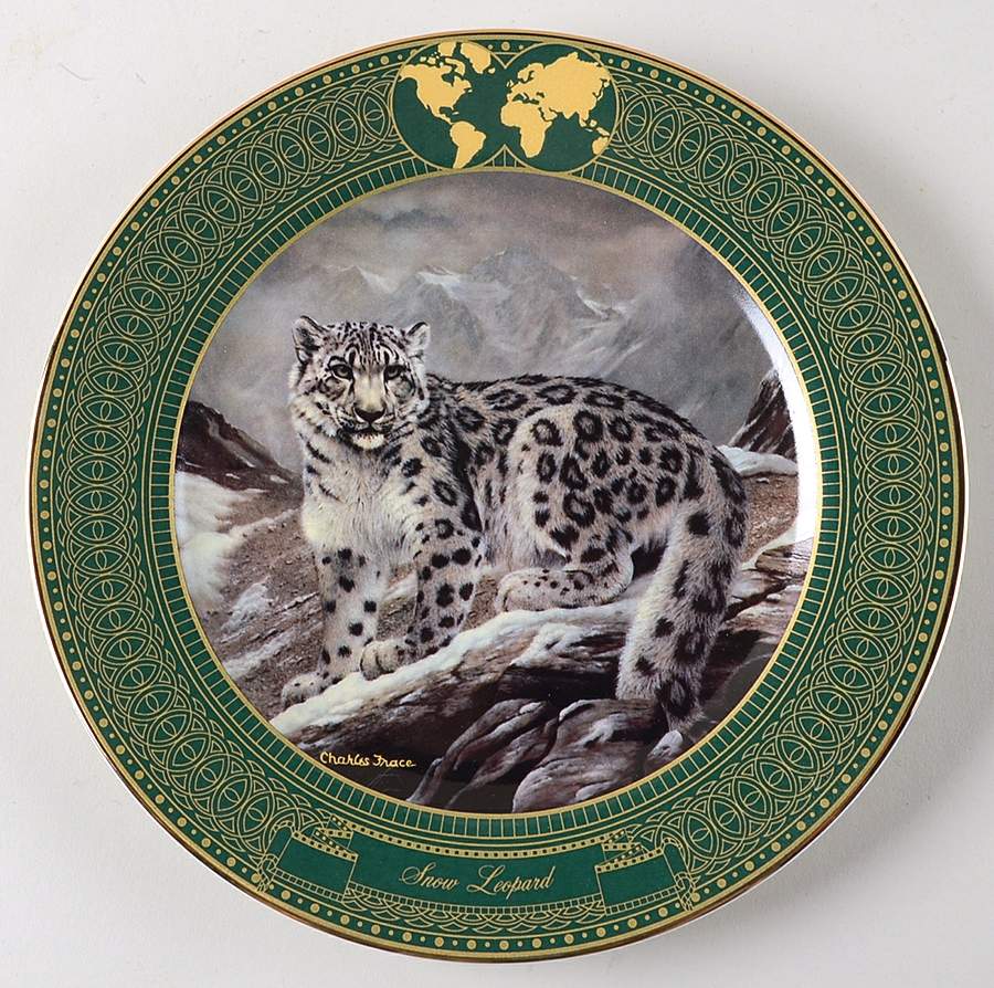 Kingdom of The Great Cats Snow Leopard - No Box by Bradford Exchange-1