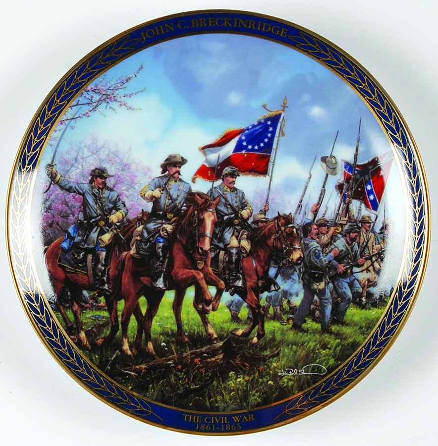 Gallant Men of Civil War John C Breckinridge - No Box by Bradford Exchange-1