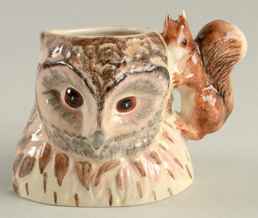 Beatrix Potter Character Jug Old Mr Brown - No Box by Beswick-1