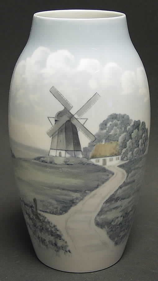 Bing & Grondahl Vase Windmill Scene Vase - No Box by Bing & Grondahl-1