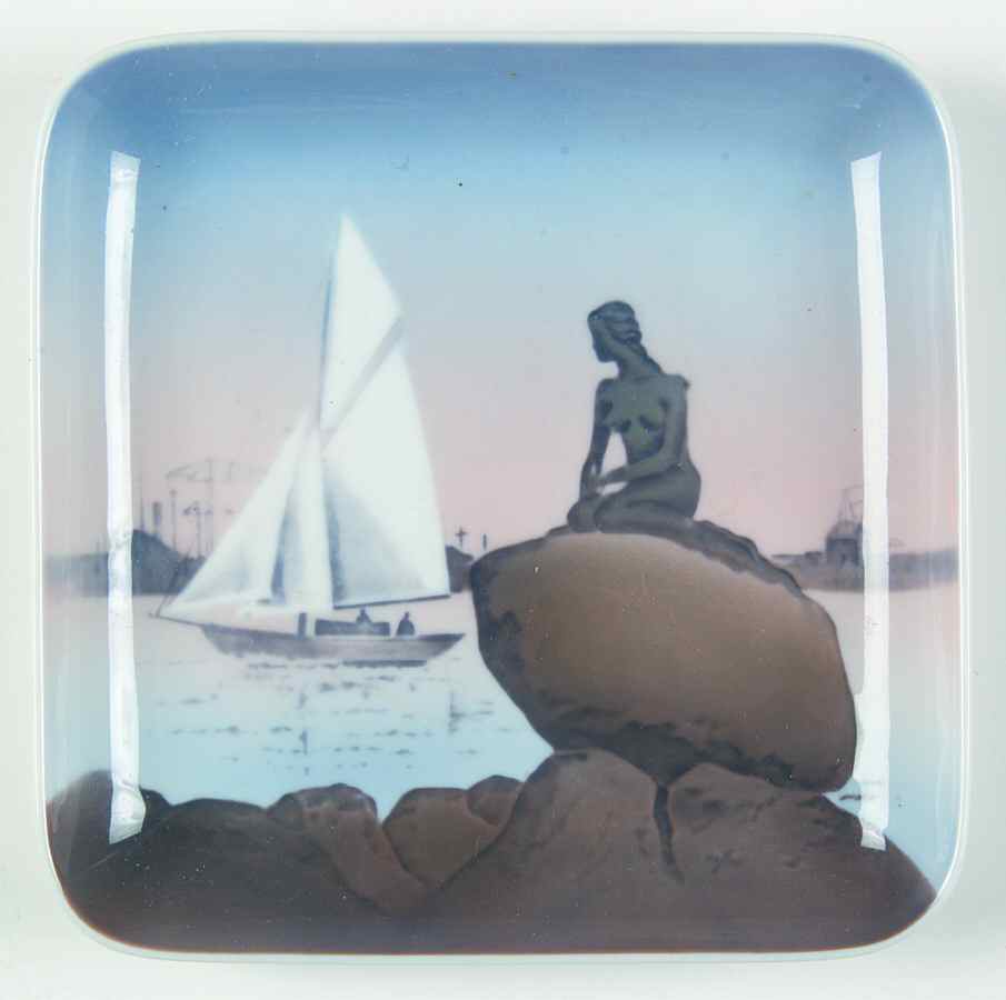 Bing & Grondahl Giftware Little Mermaid-Square Tray - No Box by Bing & Grondahl-1