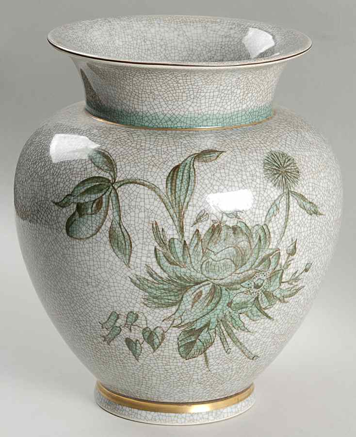 Bing & Grondahl Vase Floral Crackle Vase - No Box by Bing & Grondahl-1