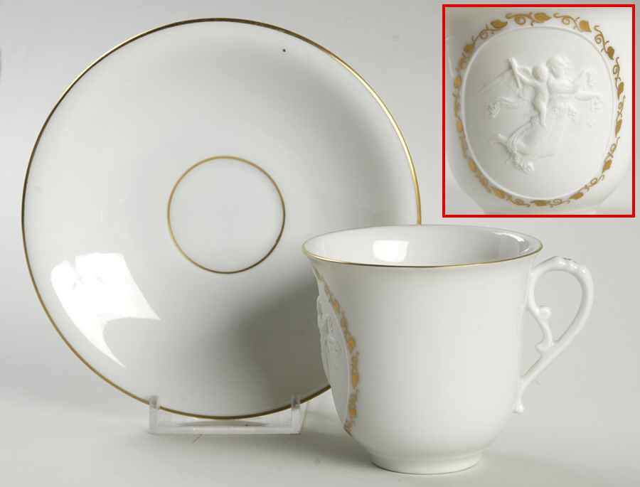 Bing & Grondahl Giftware Embossed Angel Cup And Saucer - No Box by Bing & Grondahl-1