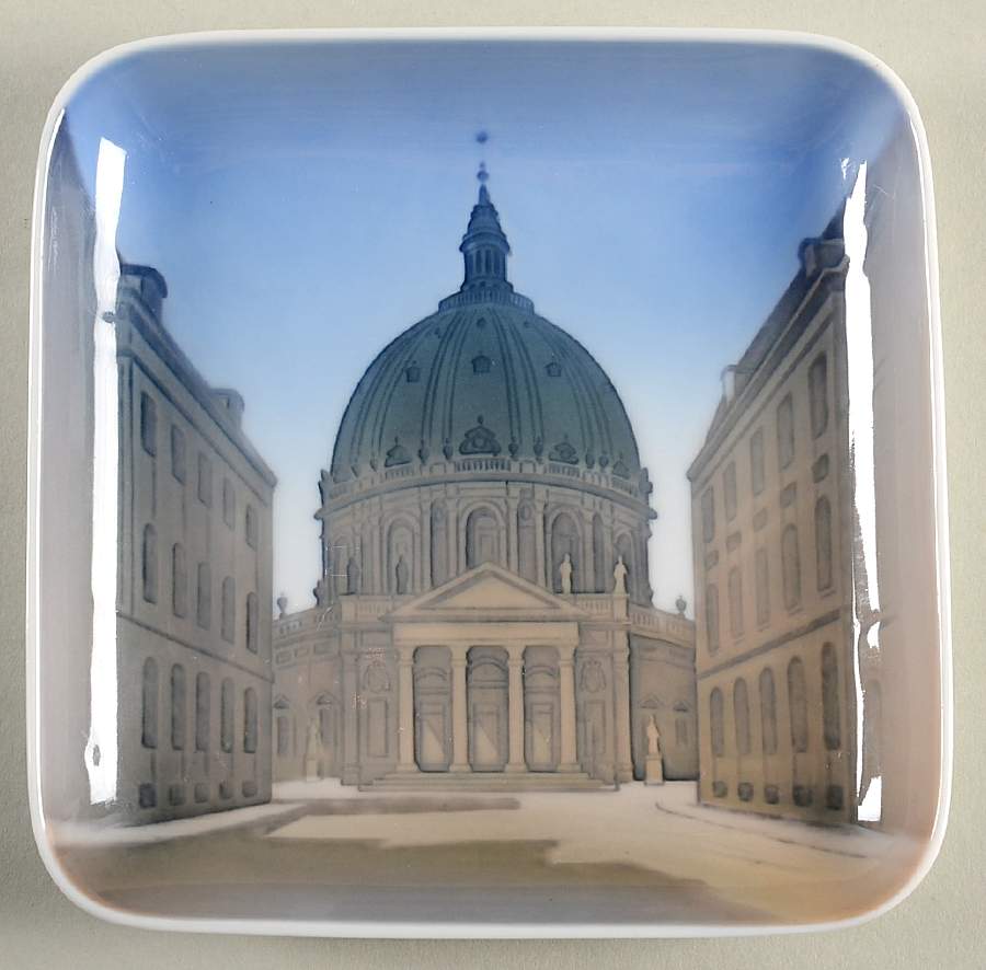 Bing & Grondahl Giftware Marmorkirken-Square Tray - No Box by Bing & Grondahl-1