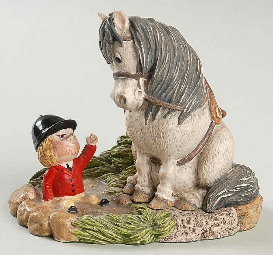 Thelwell-Resin Early Bath V.1 - No Box by Beswick-1