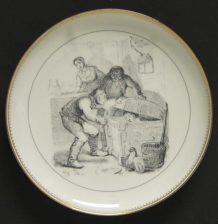 Hans Christian Andersen Plate Little Claus & Big Claus - Boxed by Bing & Grondahl-1