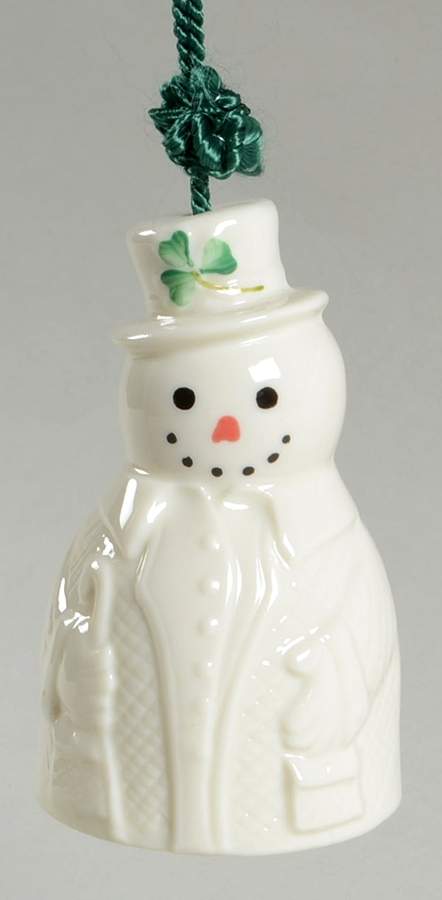 Snowman-Bell-Ornament Irish Snowman - Boxed by Belleek Pottery (Ireland)-1