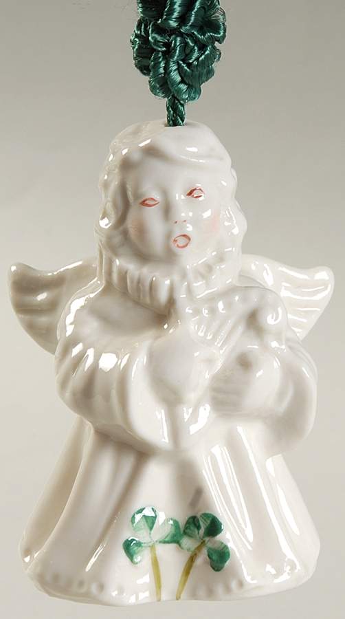 Choir of Angels Angel With Harp - With Box by Belleek Pottery (Ireland)-1