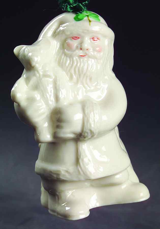 Santa Claus Bell Santa Bearing Gifts - No Box by Belleek Pottery (Ireland)-1