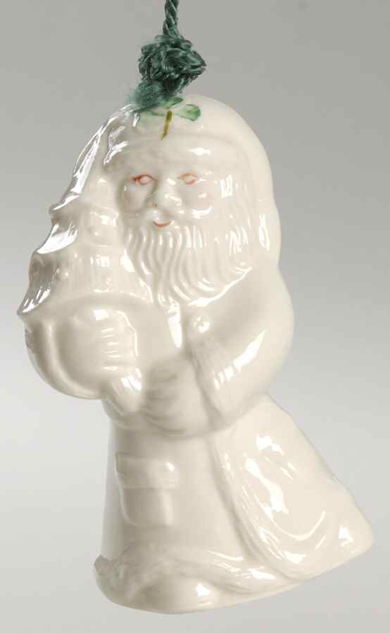 Santa Claus Bell Santa With Tree - Boxed by Belleek Pottery (Ireland)-1