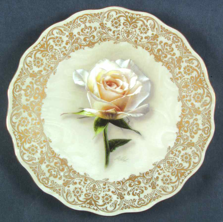 Remembering Englands Rose-Plate Diana, A Rose Everlasting - No Box by Bradford Exchange-1