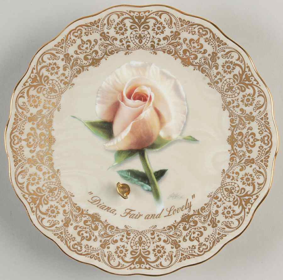 Remembering Englands Rose-Plate Diana, Fair And Lovely - No Box by Bradford Exchange-1