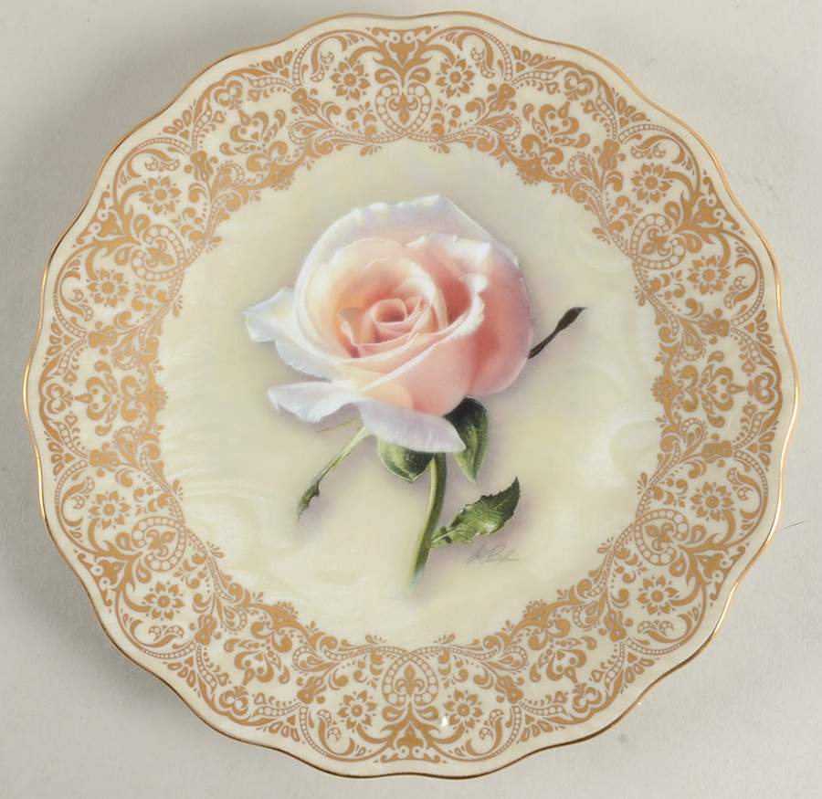 Remembering Englands Rose-Plate Diana, Radiant Rose - No Box by Bradford Exchange-1