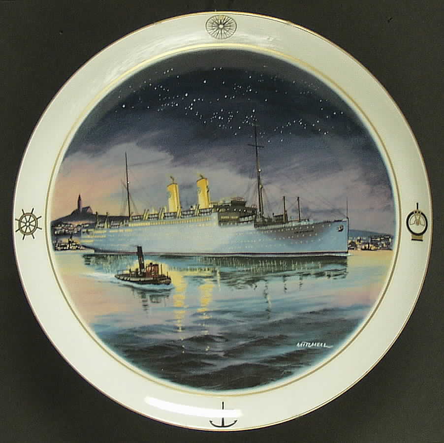 Atlantic Liners Ms Gripsholm,Sweden - No Box by Bing & Grondahl-1