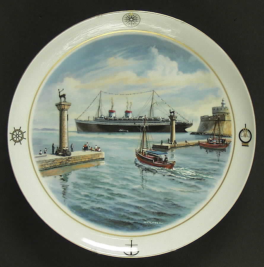 Atlantic Liners Ss Rex,Italy - Boxed by Bing & Grondahl-1