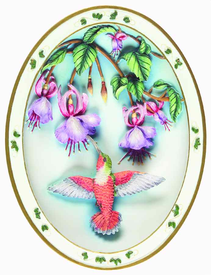 Whispers On The Wind-Plate Allen's Hummingbird - No Box by Bradford Exchange-1