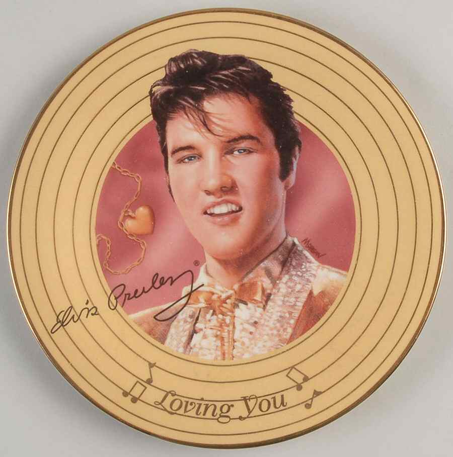 Solid Gold Elvis Loving You - No Box by Bradford Exchange-1