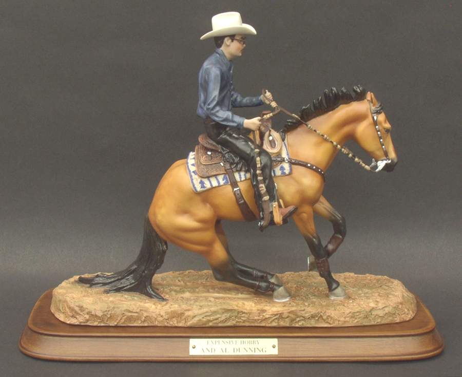 Breyer Porcelain Horse-Figurine Expensive Hobby & Al Dunning - No Box by Breyer Animals-1