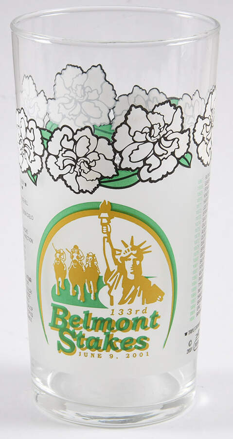 Belmont Stakes Glassware 2001-133rd Running - No Box by Belmont Stakes-1