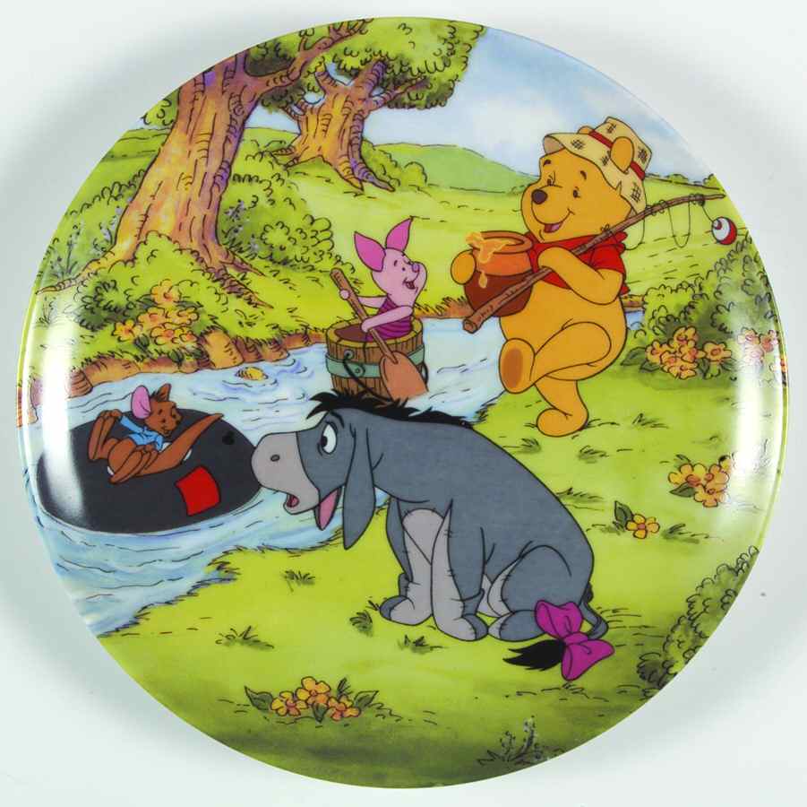 Fun In 100 Acre Woods Going Fishing - No Box by Bradford Exchange-1