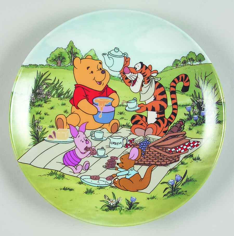 Fun In 100 Acre Woods Poohs Picnic - No Box by Bradford Exchange-1