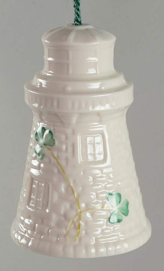 Lighthouse Bell Ornament Youghal Lighthouse - Boxed by Belleek Pottery (Ireland)-1